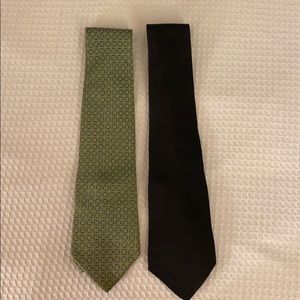 Arrow tie bundle - black and green with chains